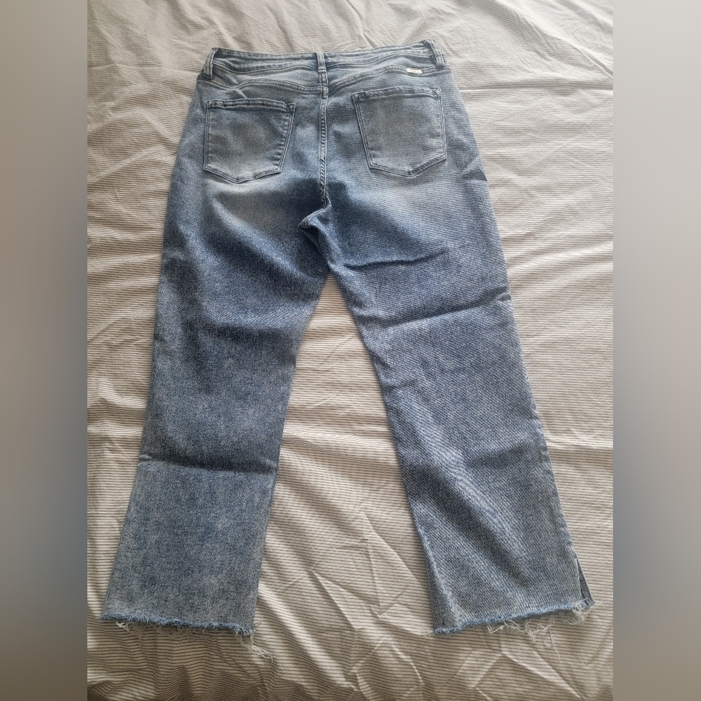 Kancan Light Blue Cropped Denim Jeans